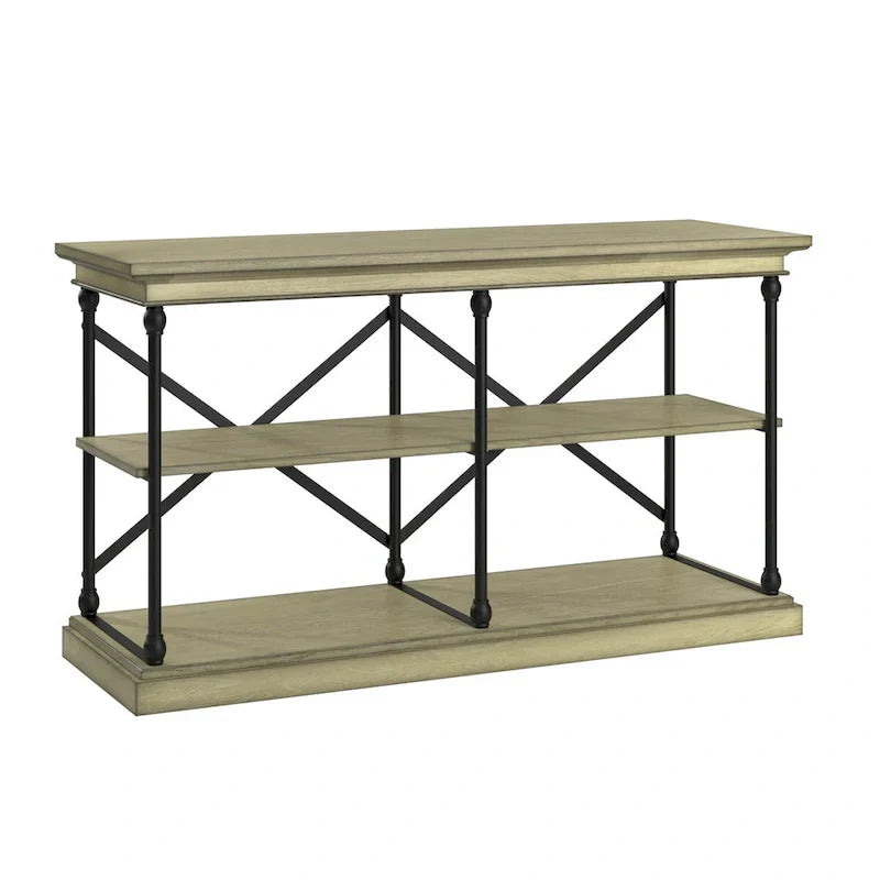 iNSPIRE Q Artisan Barnstone Iron and Wood Entryway Console Table