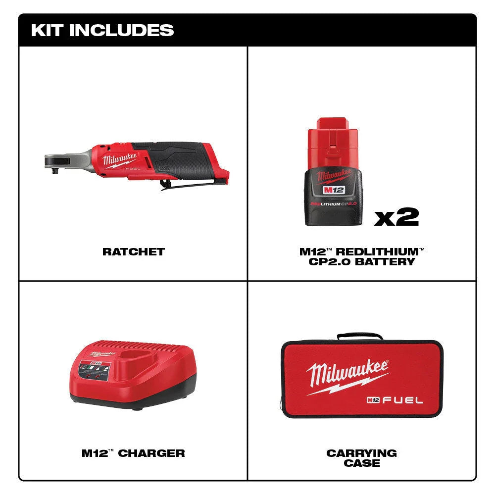 2025 M12 FUEL 1/4" High Speed Cordless Ratchet Kit