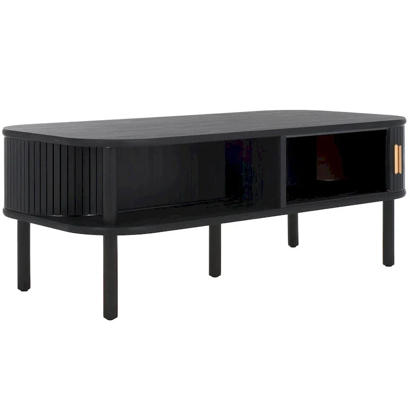SAFAVIEH Home Tealla 2-Door Tambour Coffee Table - 43"W x 22"D x 17"H