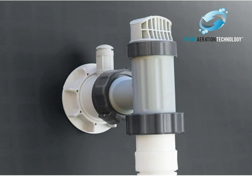Rectangular Frame Above Ground Outdoor Swimming Pool Set with 1200 GPH Sand Filter Pump, Pool Cover and Ladder