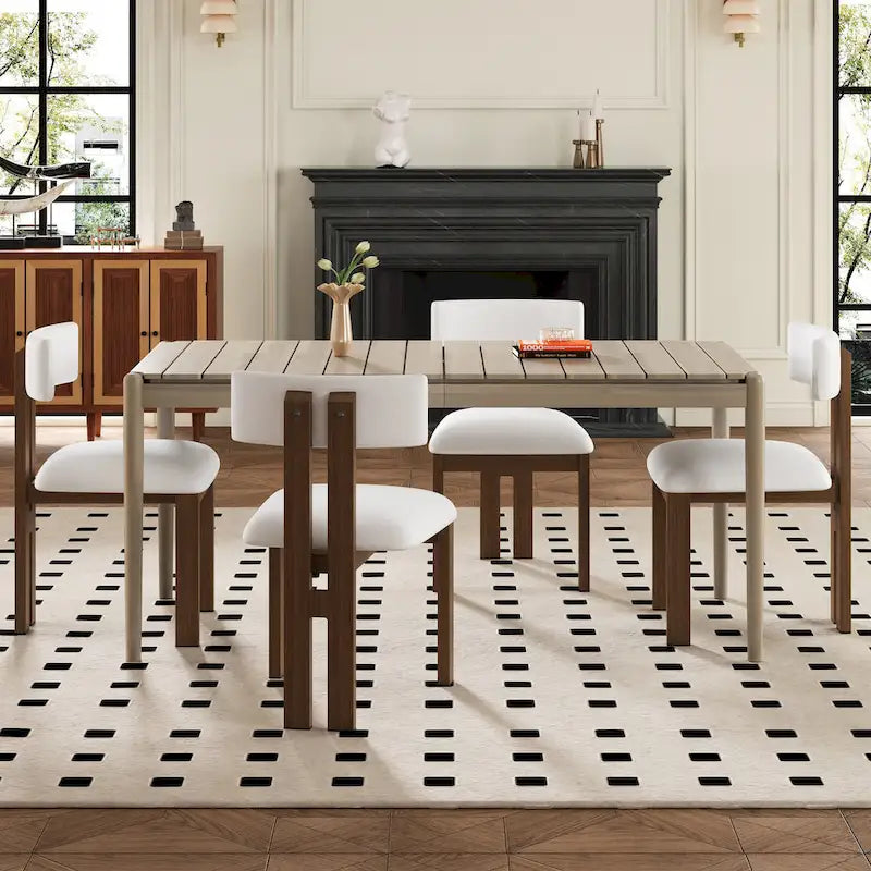 Set of 4 Astura Upholstered Dining Chairs with Iron Frame by Christopher Knight Home
