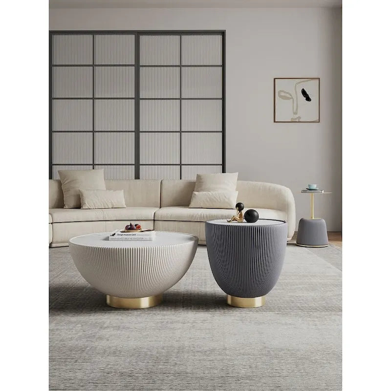 Manhattan Comfort Contemporary Anderson 2.0 Upholstered 3-Piece Table Collection
