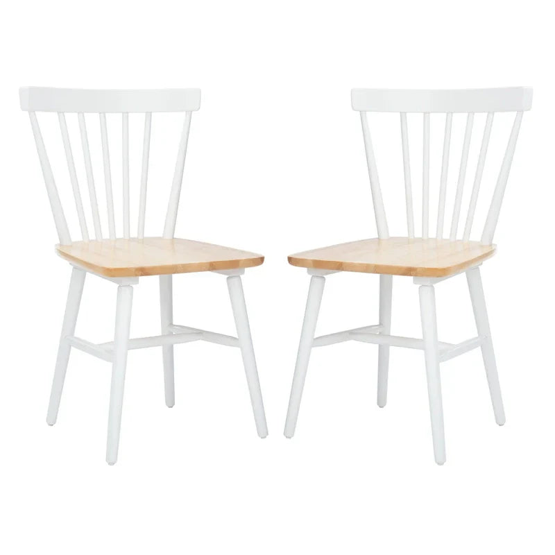 SAFAVIEH Signa Spindle Farmhouse Dining Chair Set (2 Chairs) - Dimensions: 20" W x 20" D x 33" H