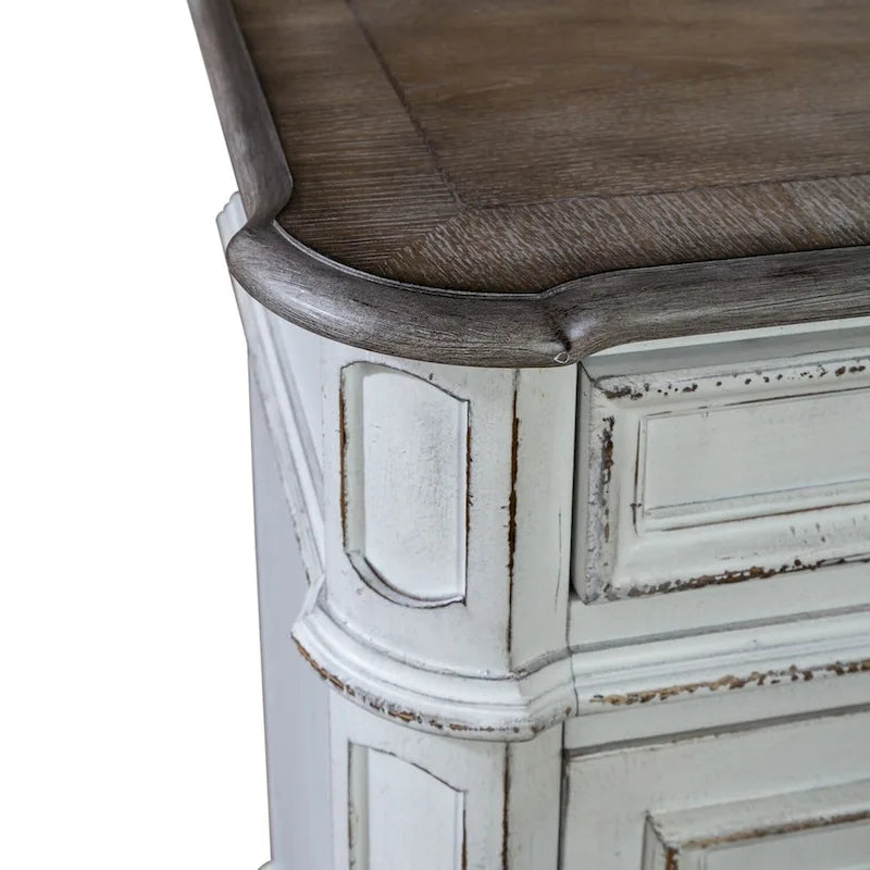 Magnolia Manor Mirrored TV Stand for Entertainment - Available in 2 Finishes