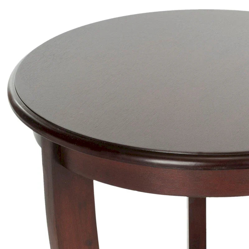 SAFAVIEH Carlotta Grey Pedestal Side Table - Dimensions: 18.1" W x 18.1" D x 26" H