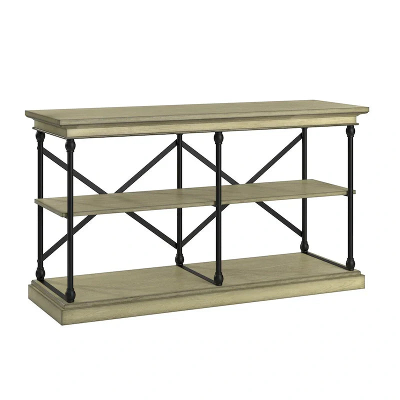 iNSPIRE Q Artisan Barnstone Iron and Wood Entryway Console Table