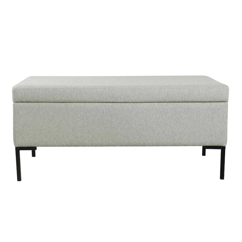 HomePop Metal-Leg Storage Bench