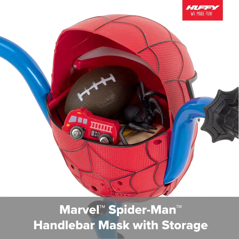 Huffy Marvel Spider-Man 12 Boys Bike with Training Wheels, Easy Assembly, Ages 3-5